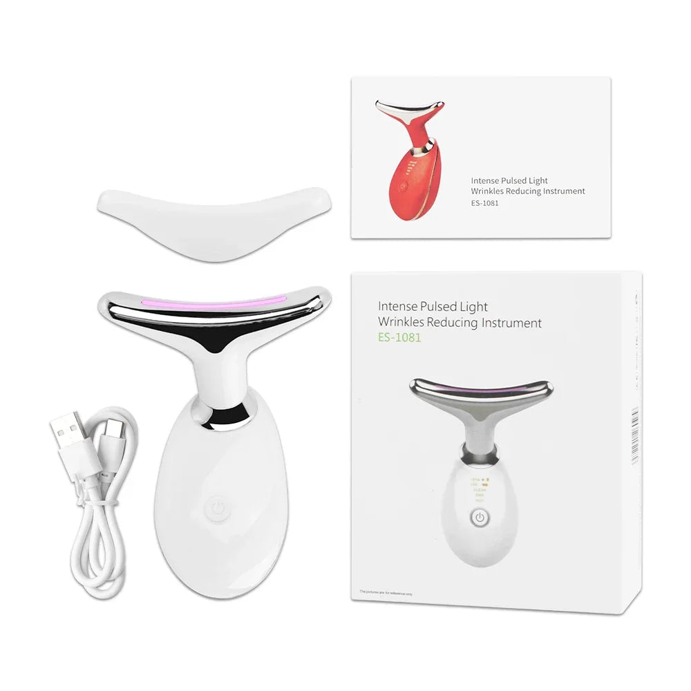 Masajeador Facial Lifting EMS – Tecnología de Spa con 7 Luces Terapéuticas