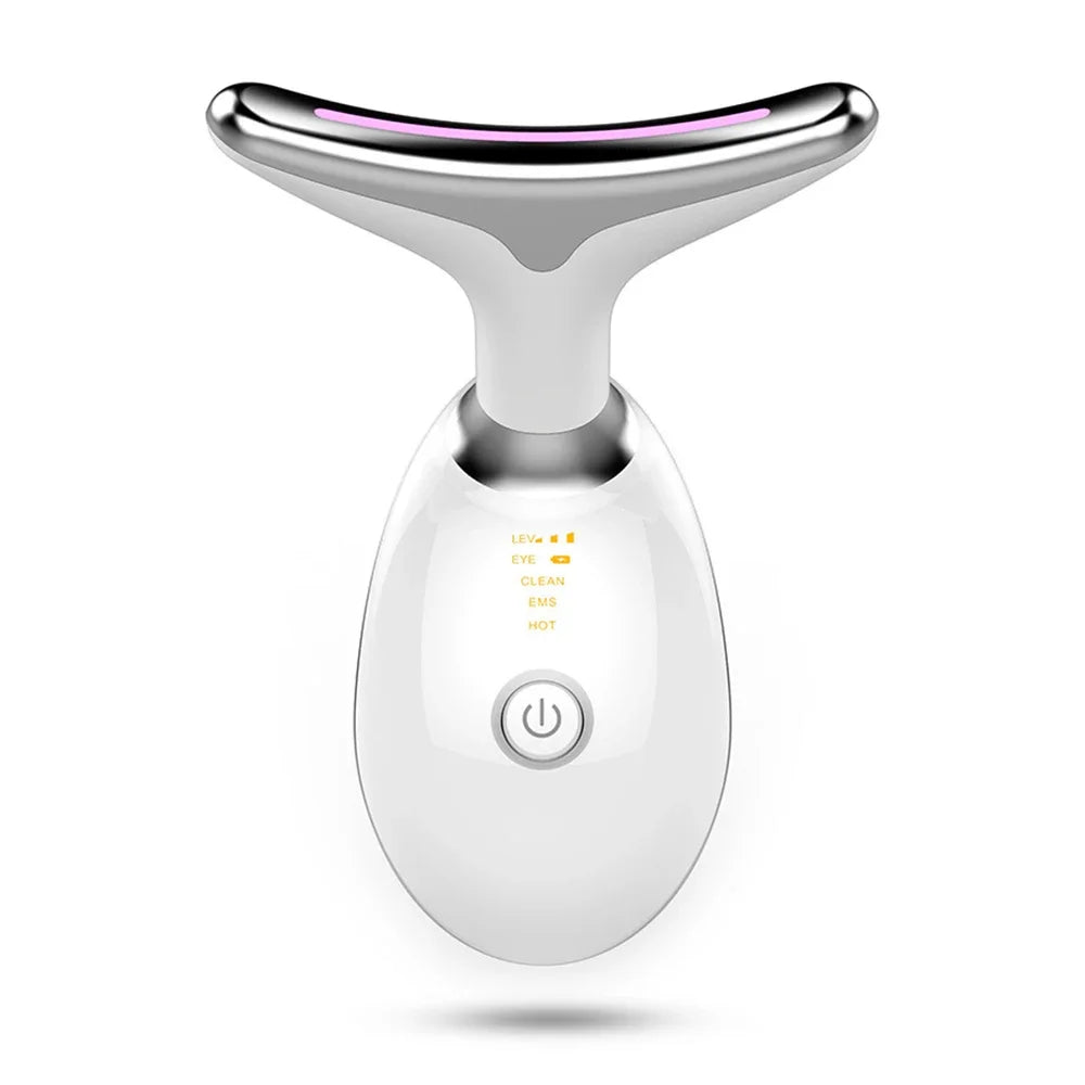 Masajeador Facial Lifting EMS – Tecnología de Spa con 7 Luces Terapéuticas