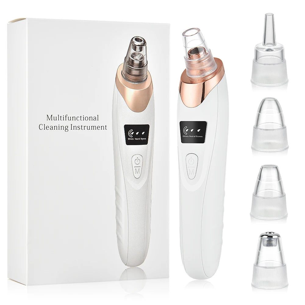 Removedor de Puntos Negros con Succión – Limpieza Facial Profunda y Microdermoabrasión Portátil